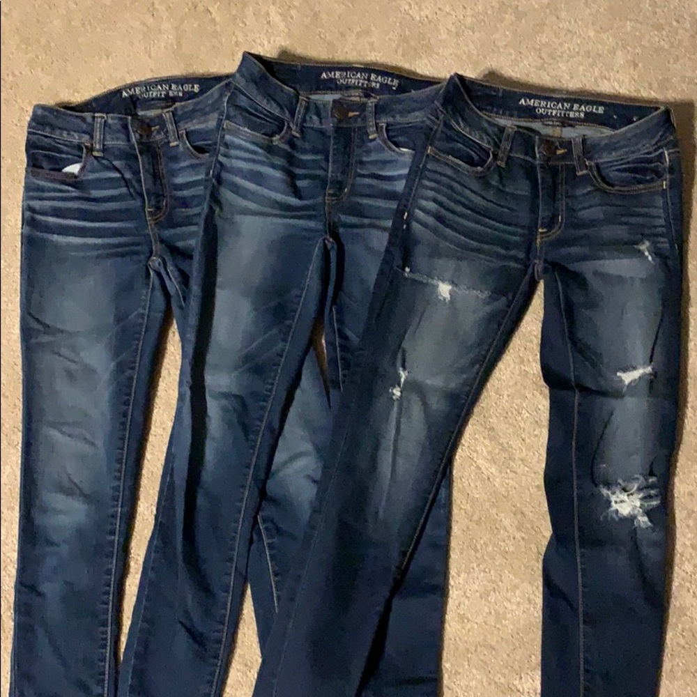 3 pairs of jeans